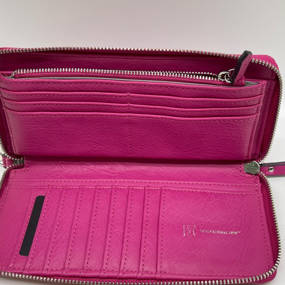 INC International Concepts
Hazell Zip Around Handbag Pink Faux LeatherWristlet - Picture 5 of 11